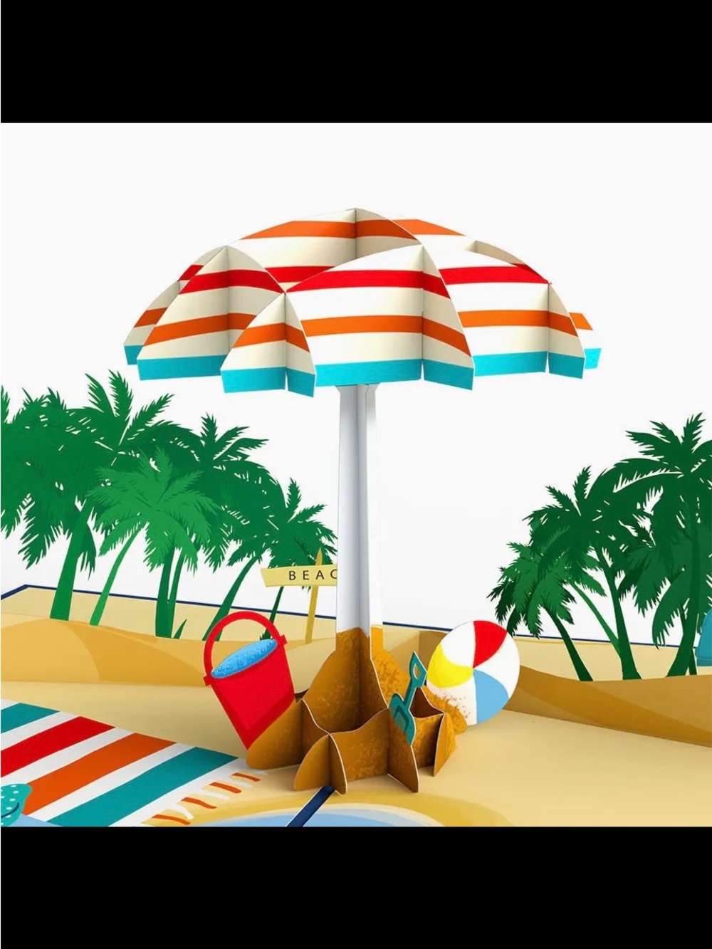 Lovepop Cards. Sandy Shores. 5X7 Greeting Card. Price firm.